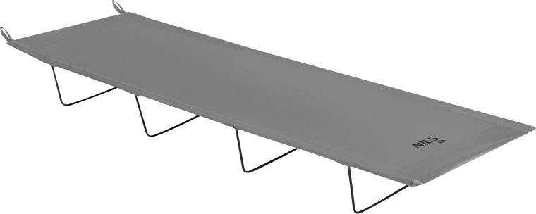 Folding camping cot NILS Camp, grey, 190 cm