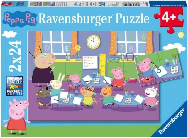 Ravensburger puzzle Peppa Pig 2×24 tükki – klass