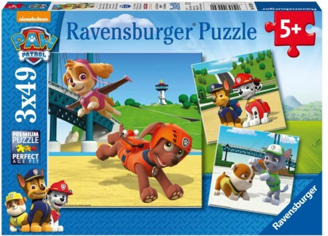 Ravensburgeri pusle Käpapatrull 3 × 49 tükki