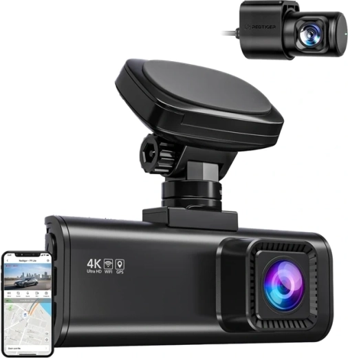 Autokaamera REDTIGER F7N Pro 4K UHD tagakaameraga