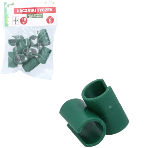 6-osaline T-kujuliste liitmike komplekt 16 mm aiapostidele