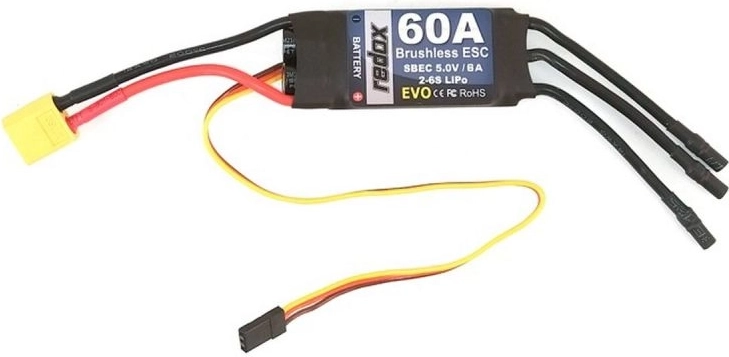 Redox Evo 60A pöörlemiskiiruse regulaator harjadeta mootoritele - 1 tk