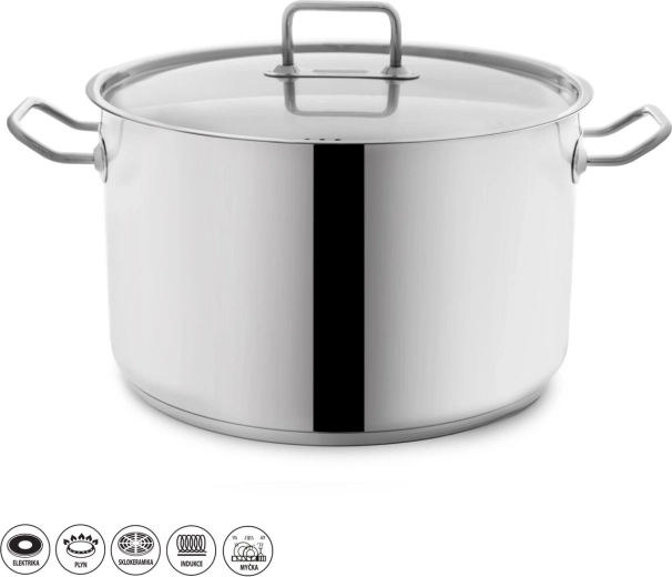 Roostevabast teraskastrul Stock 21,5 l kaanega