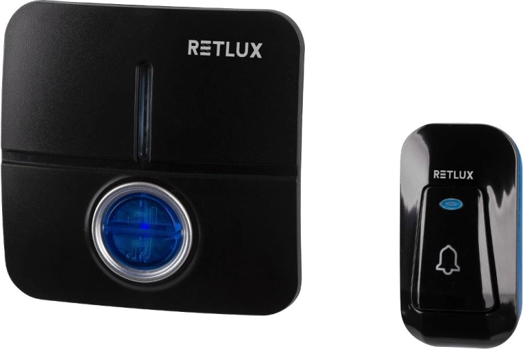 RETLUX Wireless Doorbell with Battery-Powered Button