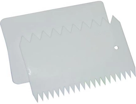 Plastist kaabitsa ja kaunistustööriista komplekt 10,7 × 7 cm, valge, 2 tk