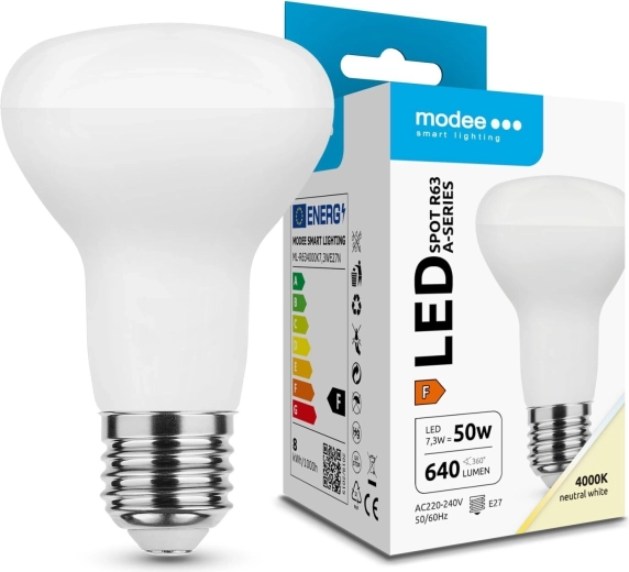 Modee LED-prožektorlam paks R63 E27 7,3 W 640 lm neutraalne valge