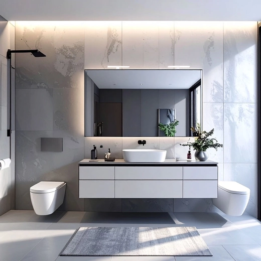 For the bathroom: IP44 resistance and long lifetime