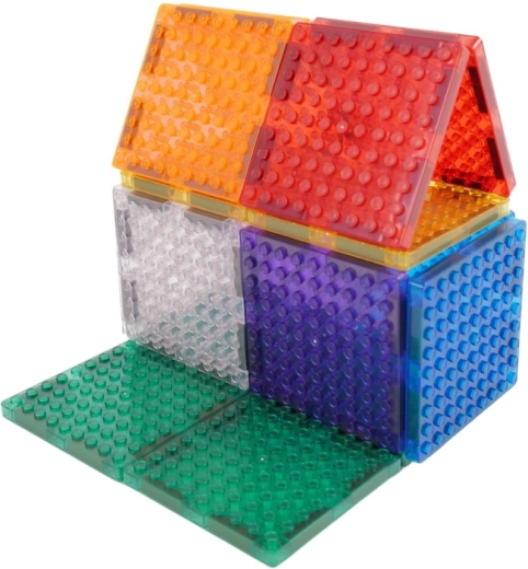 Cleverclixx magnetiline ehituskomplekt Brick tiles pack intense 16 tk