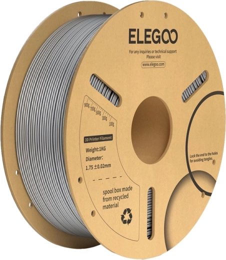 ELEGOO PLA+ Filament, Star Grey, 1.75 mm, 1 kg