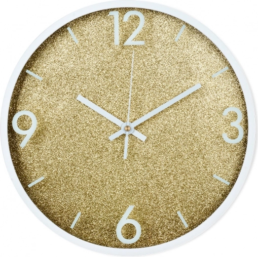 Kuld- ja valge seinakell 29,5 cm