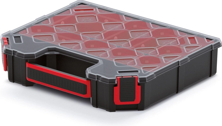 TAGER-i organiseerija läbipaistva kaanega 284 × 243 × 60 mm