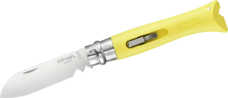 Opinel N°09 DIY kollane multifunktsionaalne taskunuga 8 cm