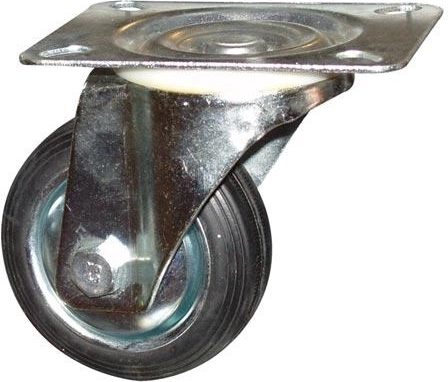 Pöörlev ratas 125 mm, kandevõime 80 kg
