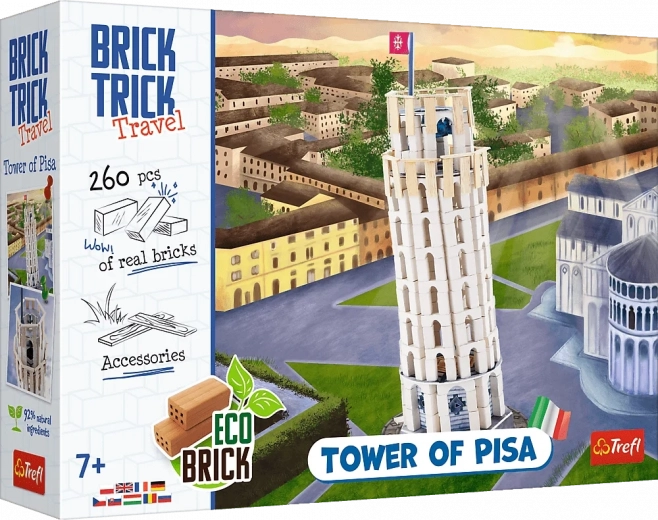 Tellistest ehituskomplekt BRICK TRICK Travel – Pisa torn (260 osa)