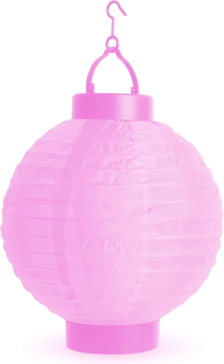 LED lantern with a white shade – Pink