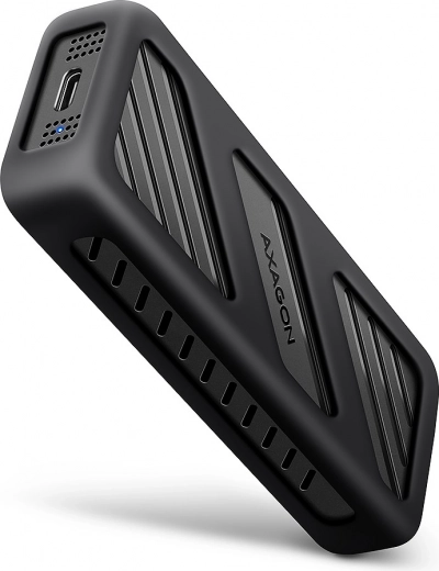 AXAGON Armored Box – aluminum external enclosure for M.2 NVMe SSD, USB‑C 3.2 Gen 2x2, 20 Gb/s