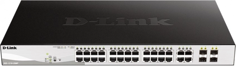 Lüliti DGS-1210-28MP 24 GE PoE+ ja 4 SFP pordiga