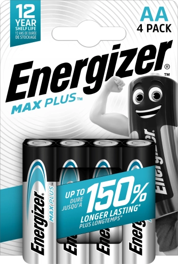 Energizer Max Plus AA leelispatareid – 4 tk