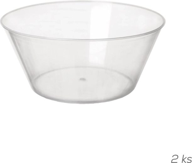 Läbipaistev plastkauss 750 ml – 2 tk