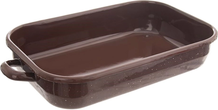 Emailitud ristkülikukujuline ahjuvorm Brown 2,2 l, 34 × 18,5 × 6,5 cm