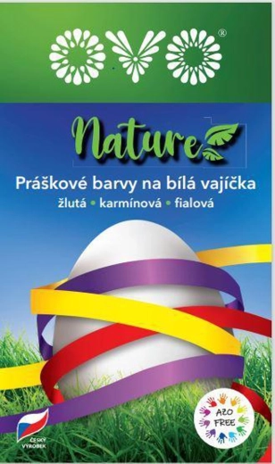 Ovo Nature värvipliiatsid – kollane, karmiinpunane ja lilla