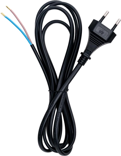 RETLUX toitejuhe 2 × 0,75 mm², 2 m, must