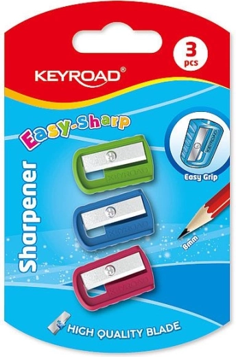 Plastist pliiatsiteritaja KEYROAD Slim, 3 tk