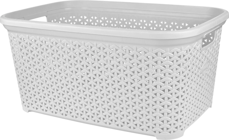 Avatud pesukorv Rattan hobby 50 l valge