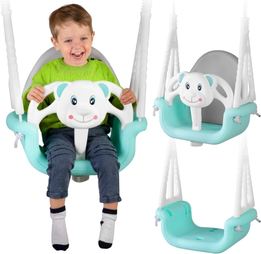 Ricokids Ämbritüüpi kiik Karuke 3in1, türkiissinine