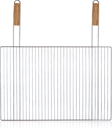 BBQ grillrest 60 × 40 cm puidust käepidemetega