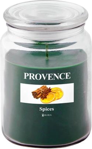 Lõhnaküünal klaasis PROVENCE, vürtsilõhn, 95 tundi