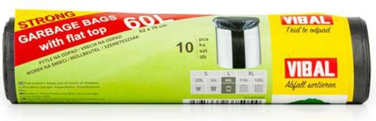 Prügikotid 60 l, 10 tk