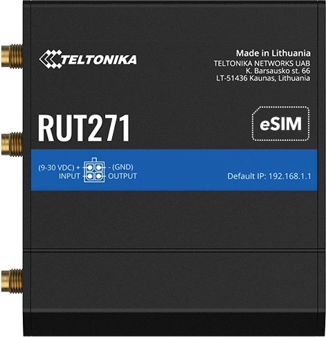 Teltonika RUT271 industrial LTE router with eSIM - 1 piece
