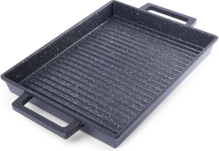 Grillplaat graniitkattega 43 × 26 cm