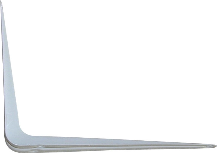 Valge riiulikandur 100 × 75 mm – 2 tk