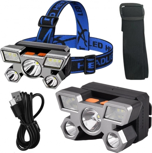 LED-pealamp 800 lm, 4 režiimi, USB-laadimine, veekindel IPX45