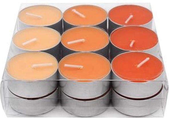Provence orange tealight candles 18 pcs