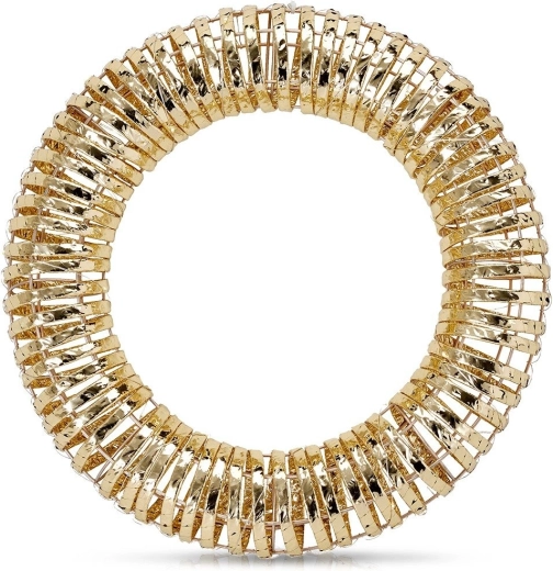 Light-Up Christmas Wreath with 30 LEDs, Gold, 40 cm