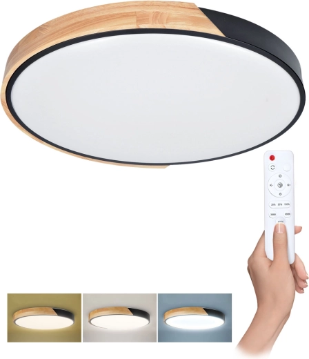 Solight LED lae-/seinavalgusti Polia kaugjuhtimispuldiga 46 W 3220 lm 40 cm hämardatav CCT