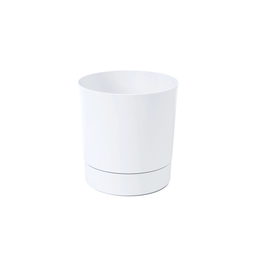 Lillepott aluspotiga Aura 14,5 cm valge