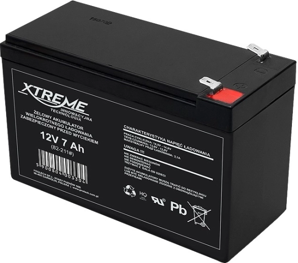 12 V 7 Ah XTREME Gel Battery