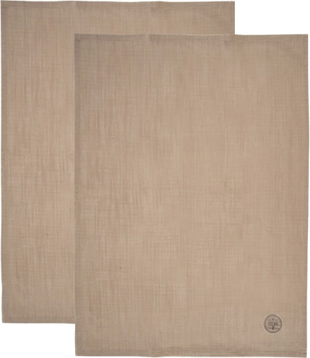 Pruunid puuvillased köögirätikud 70 × 50 cm, 2 tk