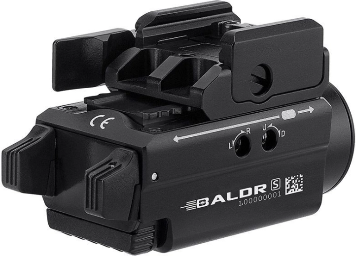 Olight Baldr S 800 must relvale kinnitatav taskulamp rohelise laseriga - 1 tk