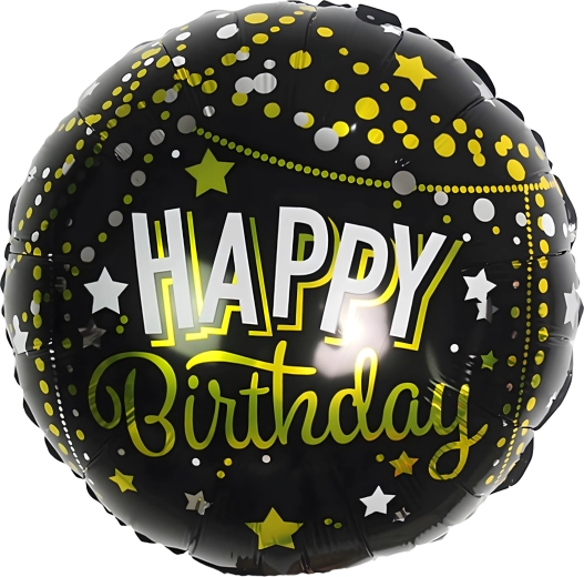 Sünnipäeva õhupallide komplekt Happy Birthday, suured, 5 tk