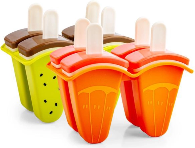 Plastist jäätisevorm – pomelo/kiivi, komplekt 4 tk
