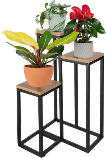 Ruhhy tööstusstiilis lillealus 67 cm, 3 tasandit