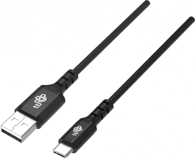 Silikoonist USB–USB‑C kaabel 2 m, must, Quick Charge