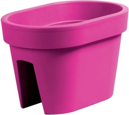 Rõdule kinnitatav lillekast Lofly Railing 39,6 cm – fuksia