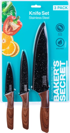 Baker's Secret 3-osaline kööginoakomplekt terakaitsmetega