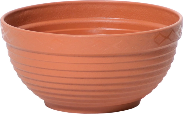 Plastist lillealuse kauss 17 cm terrakota